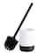 Bath Bliss Black & White Toilet Brush & Holder Set